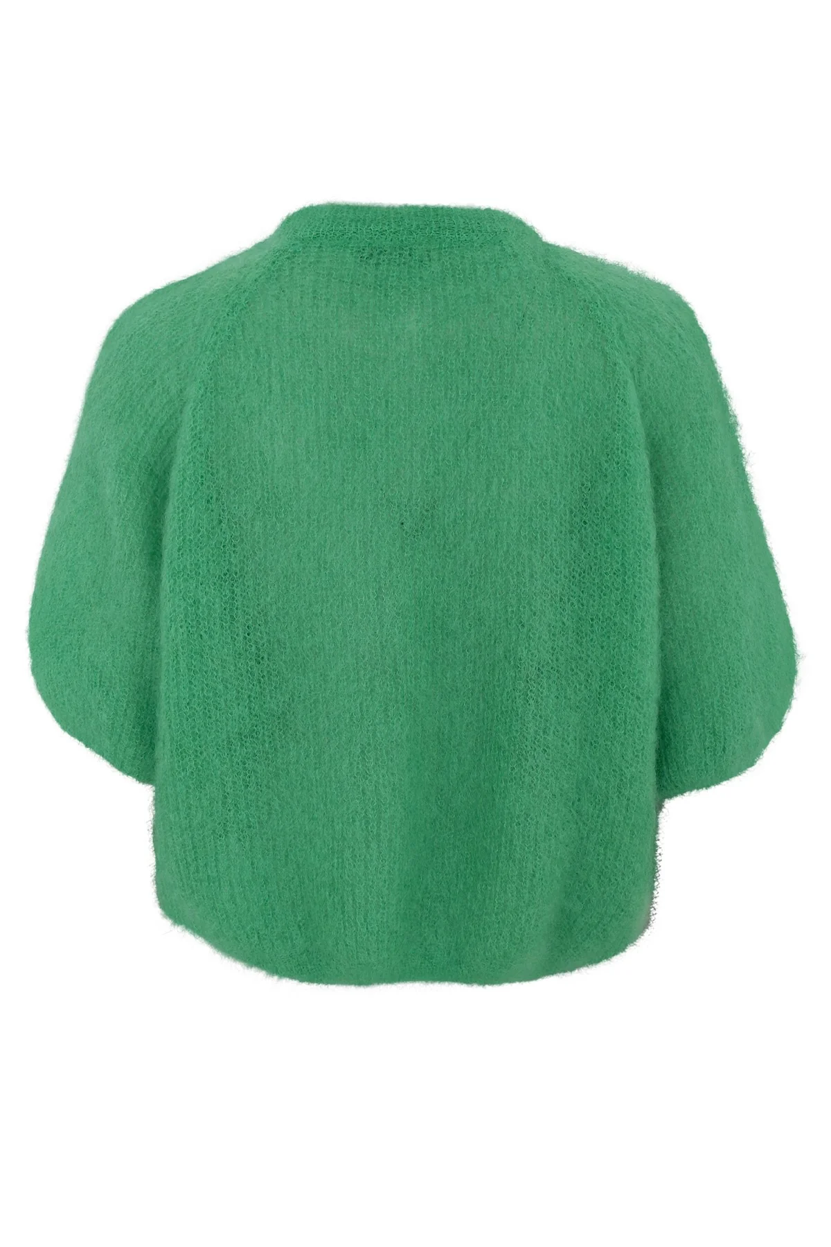 Bjoerk Patent Knit Cardigan | Green | Strik fra Black Colour - Image 4