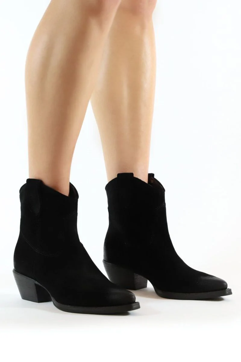 A4742 | Black Babysilk Suede 500 | Støvler fra Billi Bi - Image 2