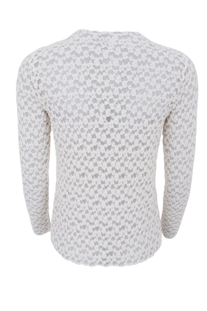 Blair Ls Lace Blouse | Off White | Bluse fra Black Colour - Image 2