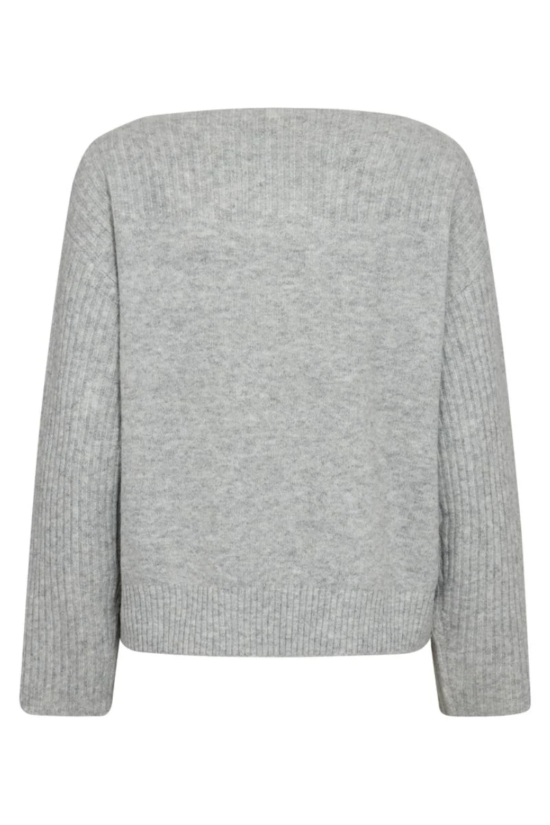 Boady Pullover 205237 | Light Grey Melange | Strik fra Freequent - Image 3