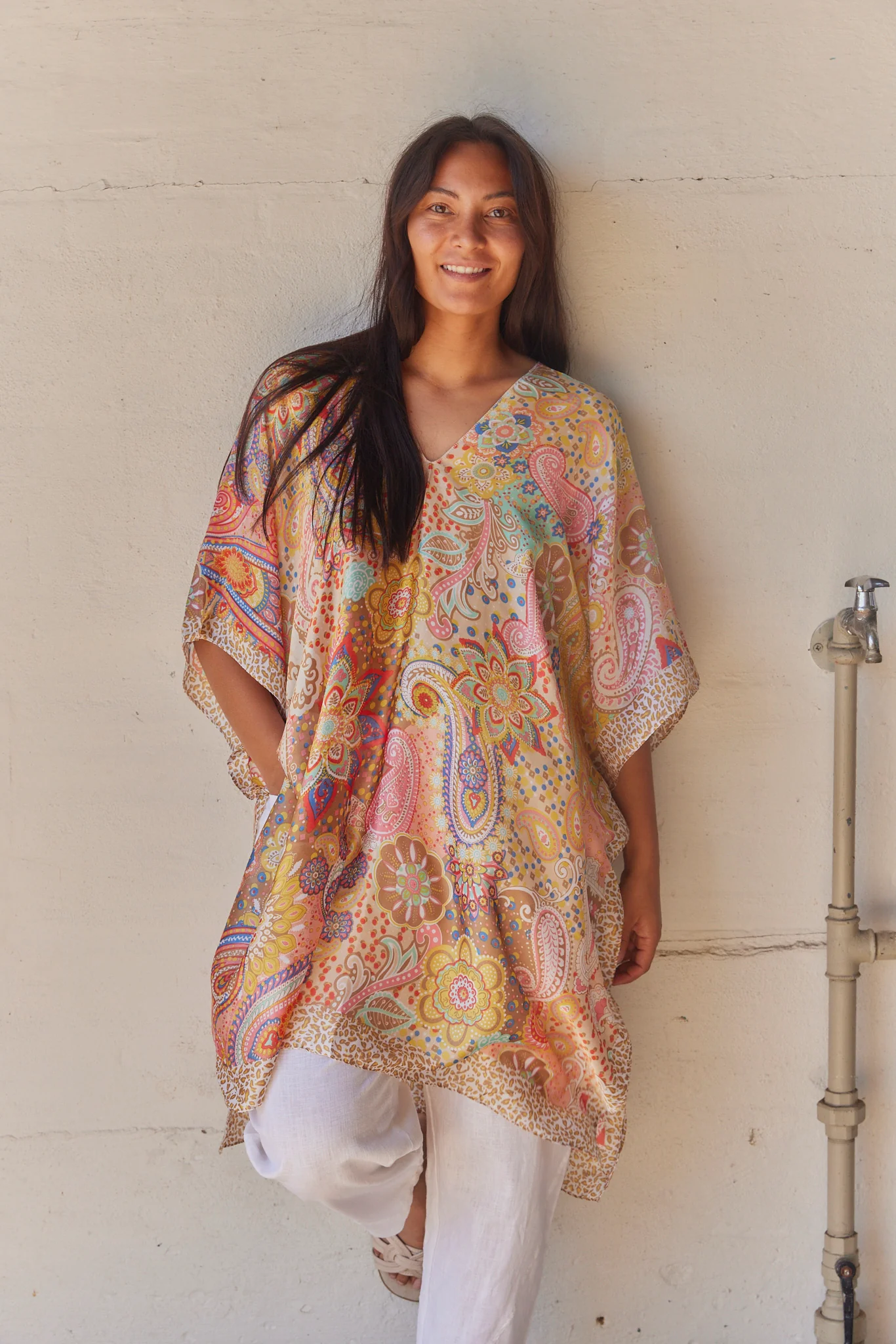 Bohemian Bay Dress | Beige | Kjole fra Atelier C