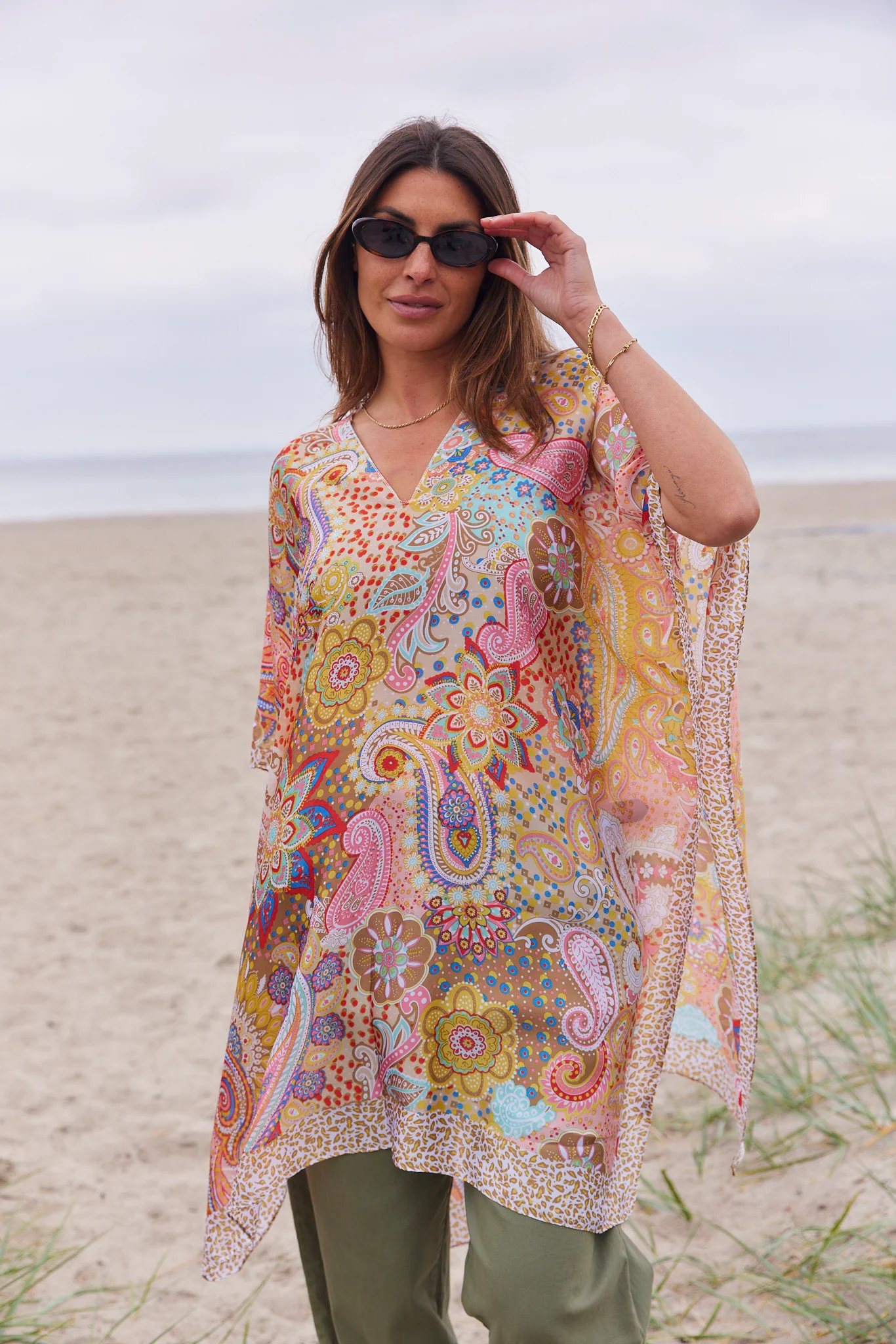 Bohemian Bay Dress | Beige | Kjole fra Atelier C - Image 2