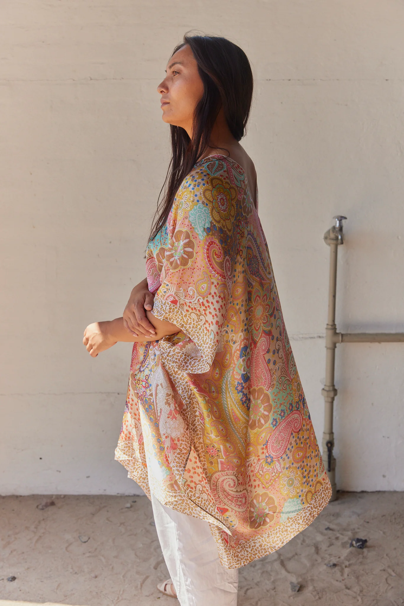 Bohemian Bay Dress | Beige | Kjole fra Atelier C - Image 4