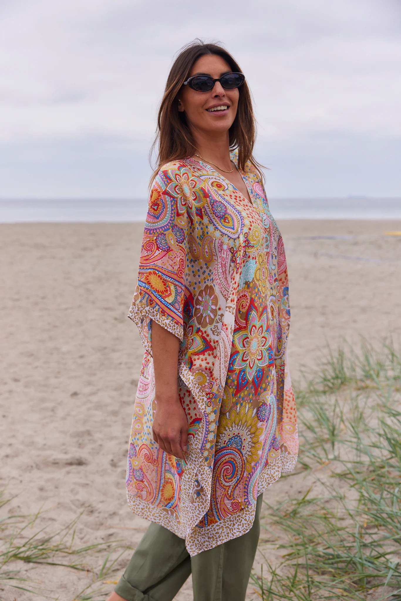 Bohemian Bay Dress | Beige | Kjole fra Atelier C - Image 8