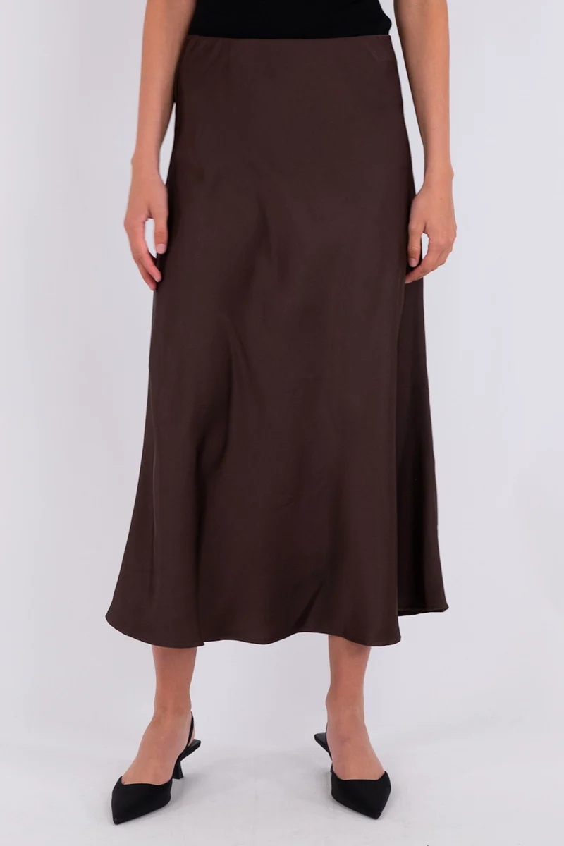 Bovary Skirt | Dark Brown | Nederdel fra Neo Noir - Image 5