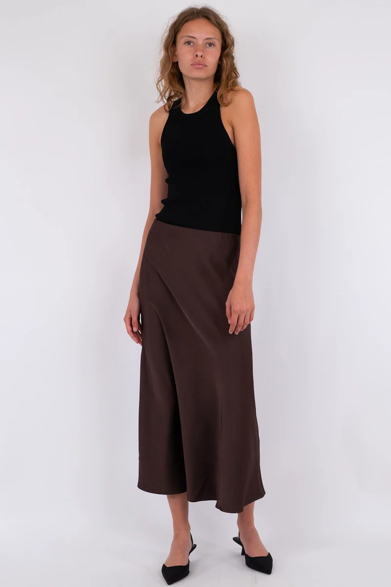 Bovary Skirt | Dark Brown | Nederdel fra Neo Noir - Image 7