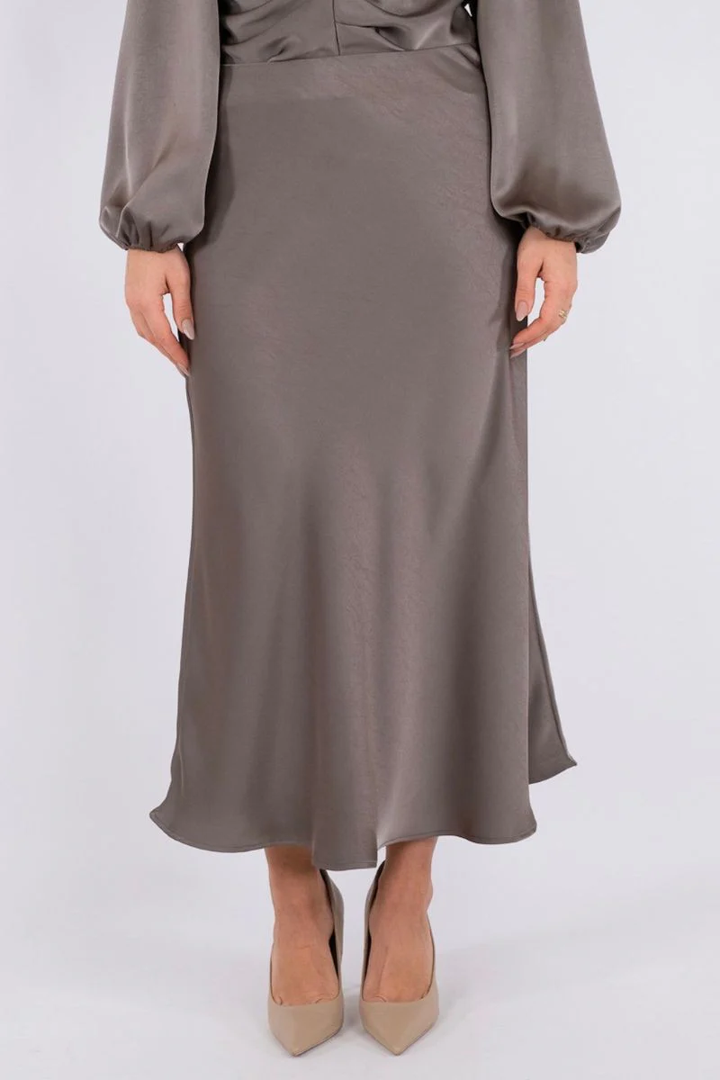 Bovary Skirt | Warm Grey | Nederdel fra Neo Noir - Image 3