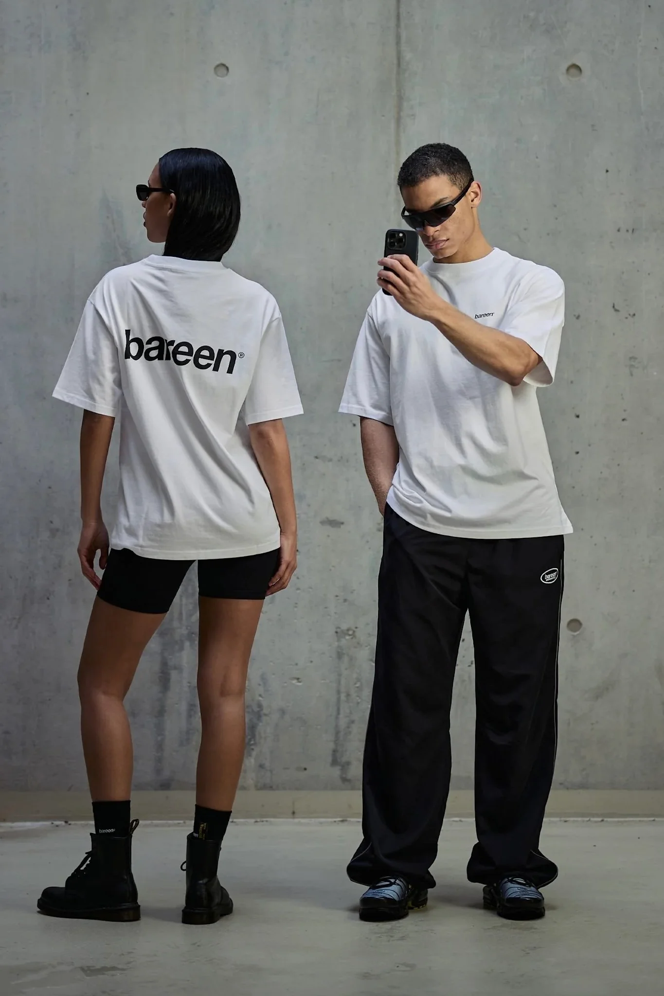 Box Fit Heavy Logo | Hvid | T-shirt fra Bareen - Image 2