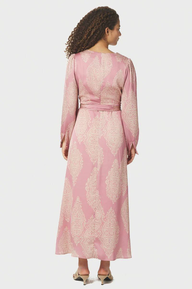 Bretti Paisley Drop Dress | Evening Rose | Kjole fra Neo Noir - Image 7