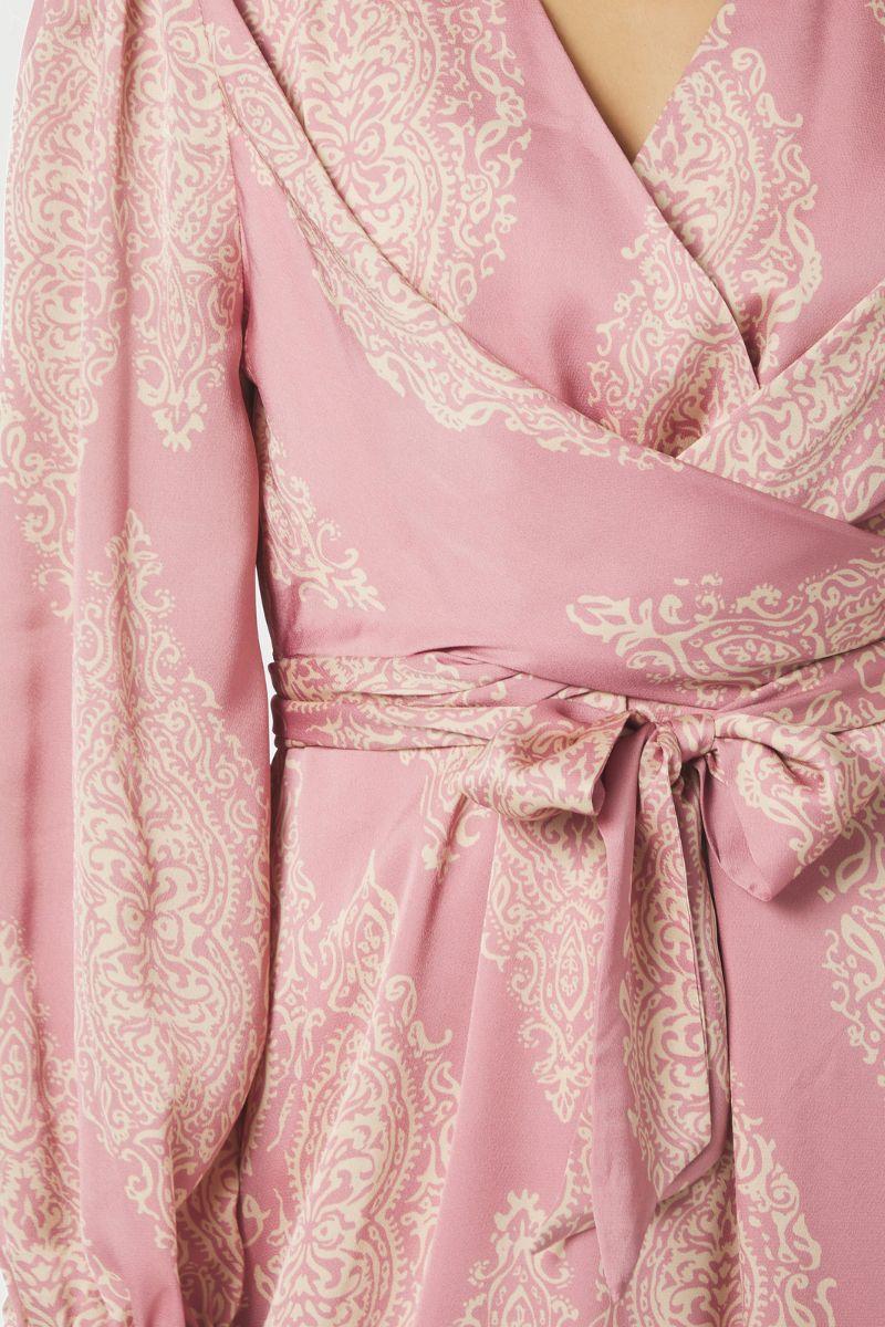 Bretti Paisley Drop Dress | Evening Rose | Kjole fra Neo Noir - Image 8