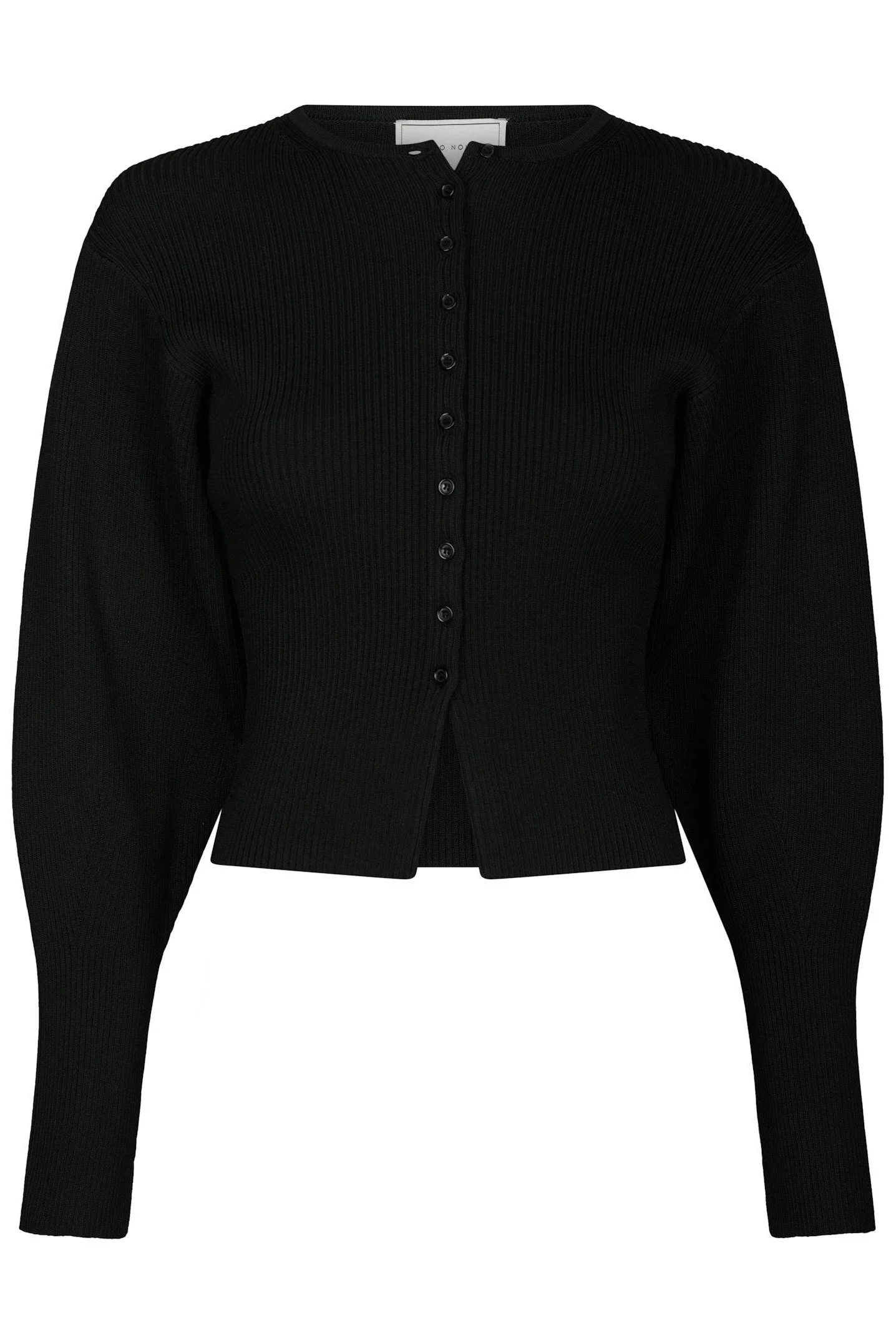 Briano Stitch Knit Cardigan | Black | Strik fra Neo Noir - Image 2