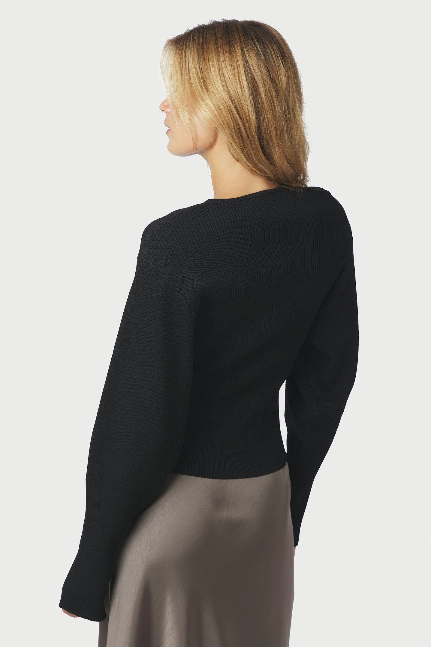 Briano Stitch Knit Cardigan | Black | Strik fra Neo Noir - Image 8