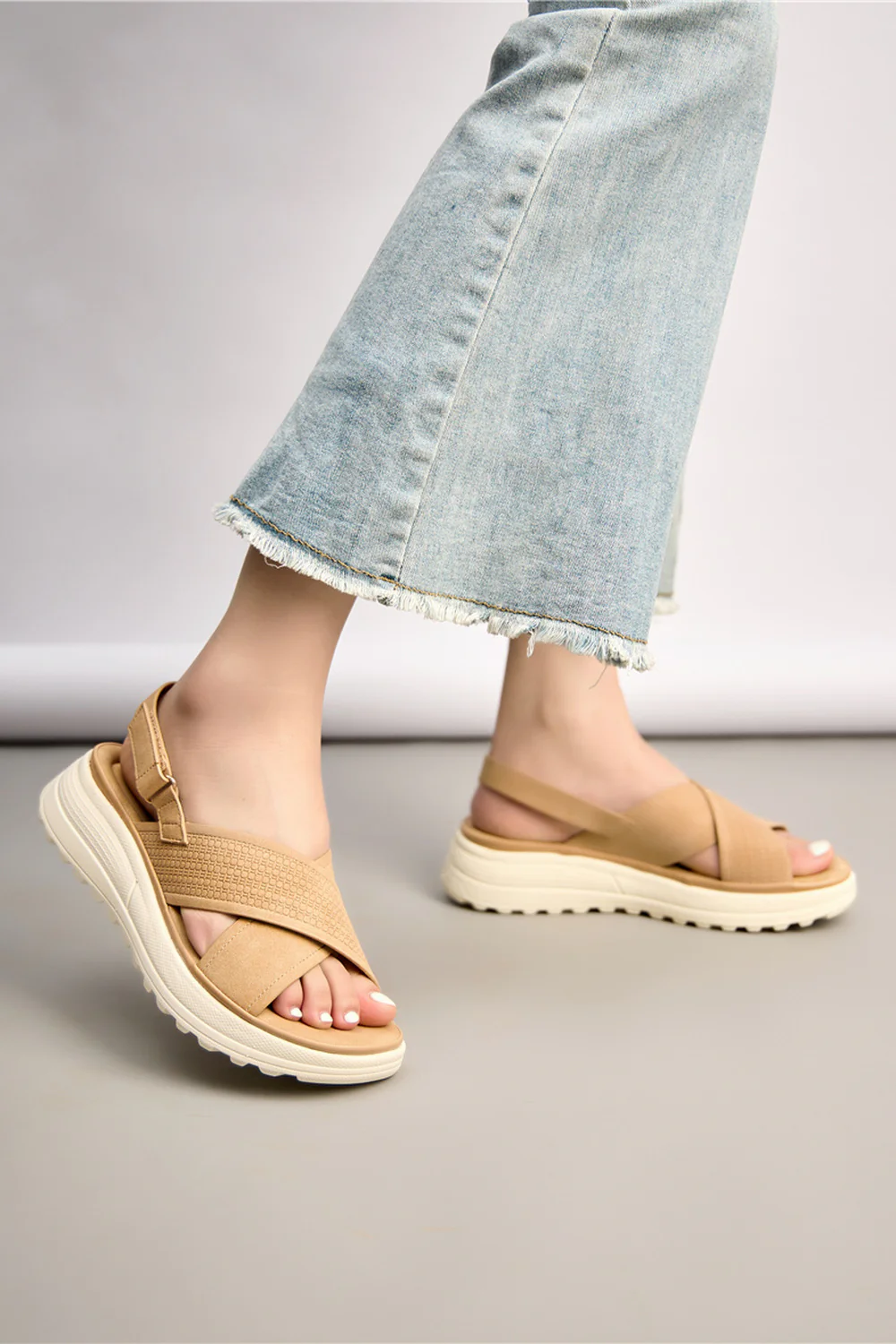 Bris Sandals | Camel | Sandaler fra Lazy Bear - Image 3