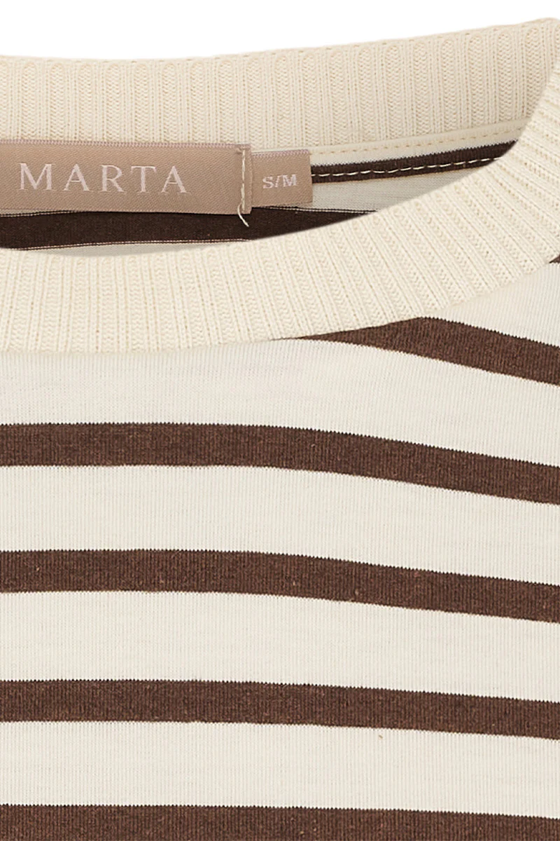 Brooklyn Tee | Beige/Moro | T-shirt fra Marta du Chateau - Image 2