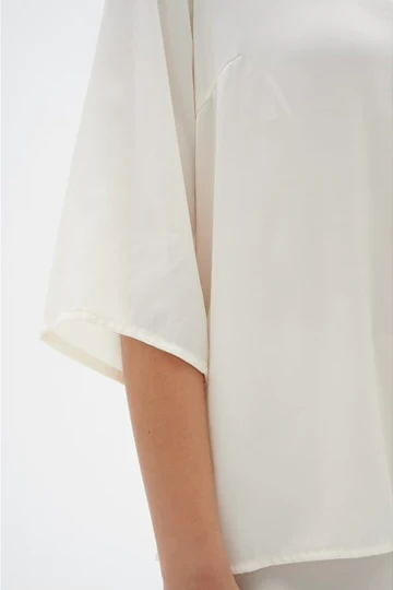 Cadenzaiw Blouse | Hvid | Bluse fra Inwear - Image 4