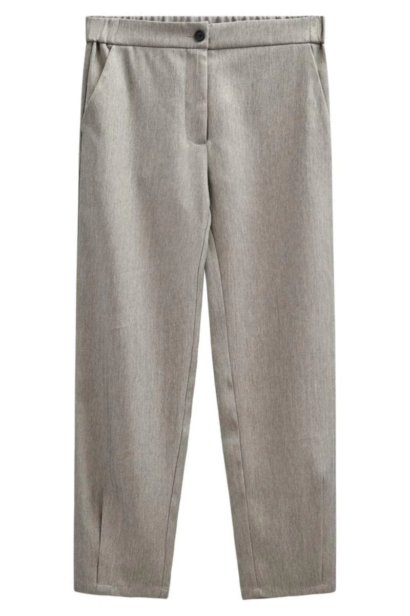 Caia Pants 207342 | Light Grey Melange | Bukser fra Freequent - Image 2