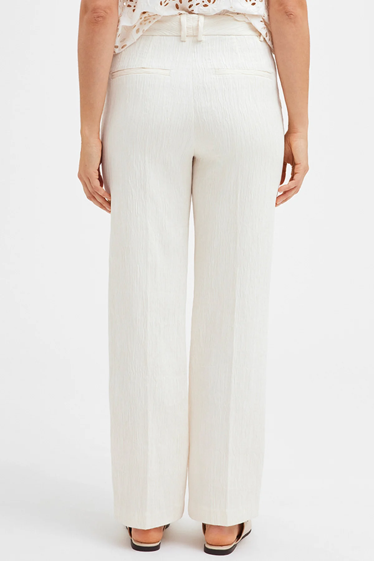 Cali Straight leg 52022 | Creamy Beige | Bukser fra Gustav - Image 6
