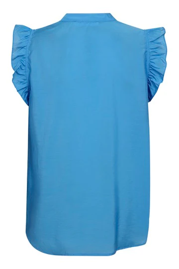 Callum Frill Top 35162 | Clear blue | Top fra Co'couture - Image 2