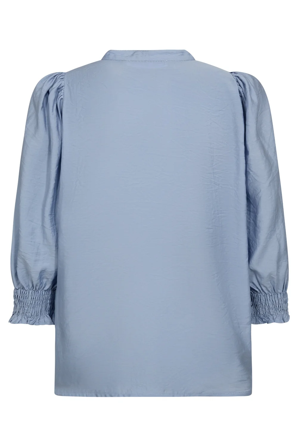 Callumcc Lace Puff V-Shirt | Pale Blue | Skjorte fra Co'Couture - Image 3