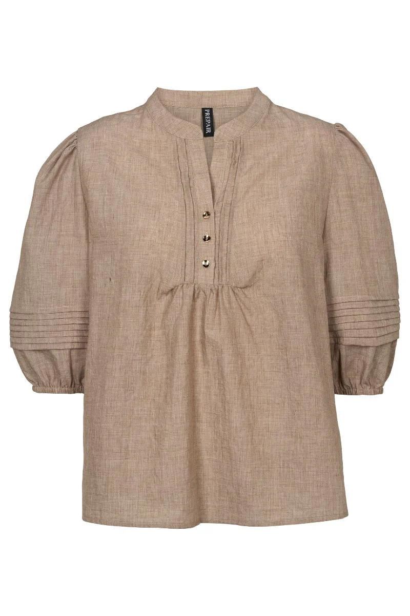 Camilla Blouse 2755 | Sand | Bluse fra Prepair - Image 2