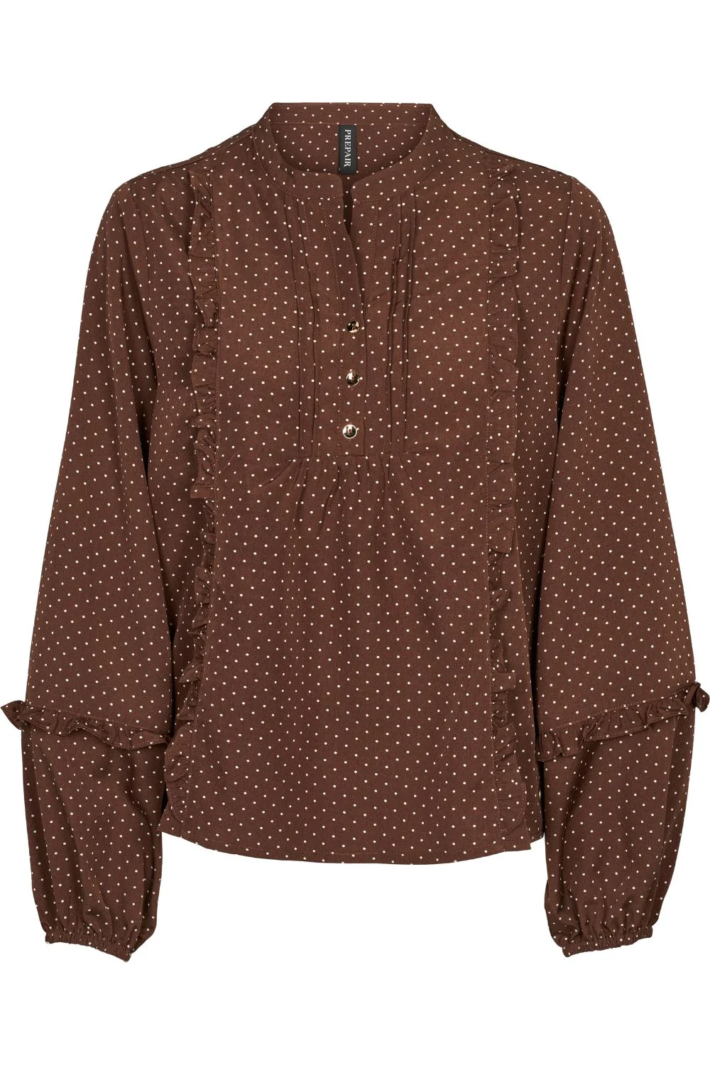 Camilla Blouse 2906 | Brown | Bluse fra Prepair - Image 4