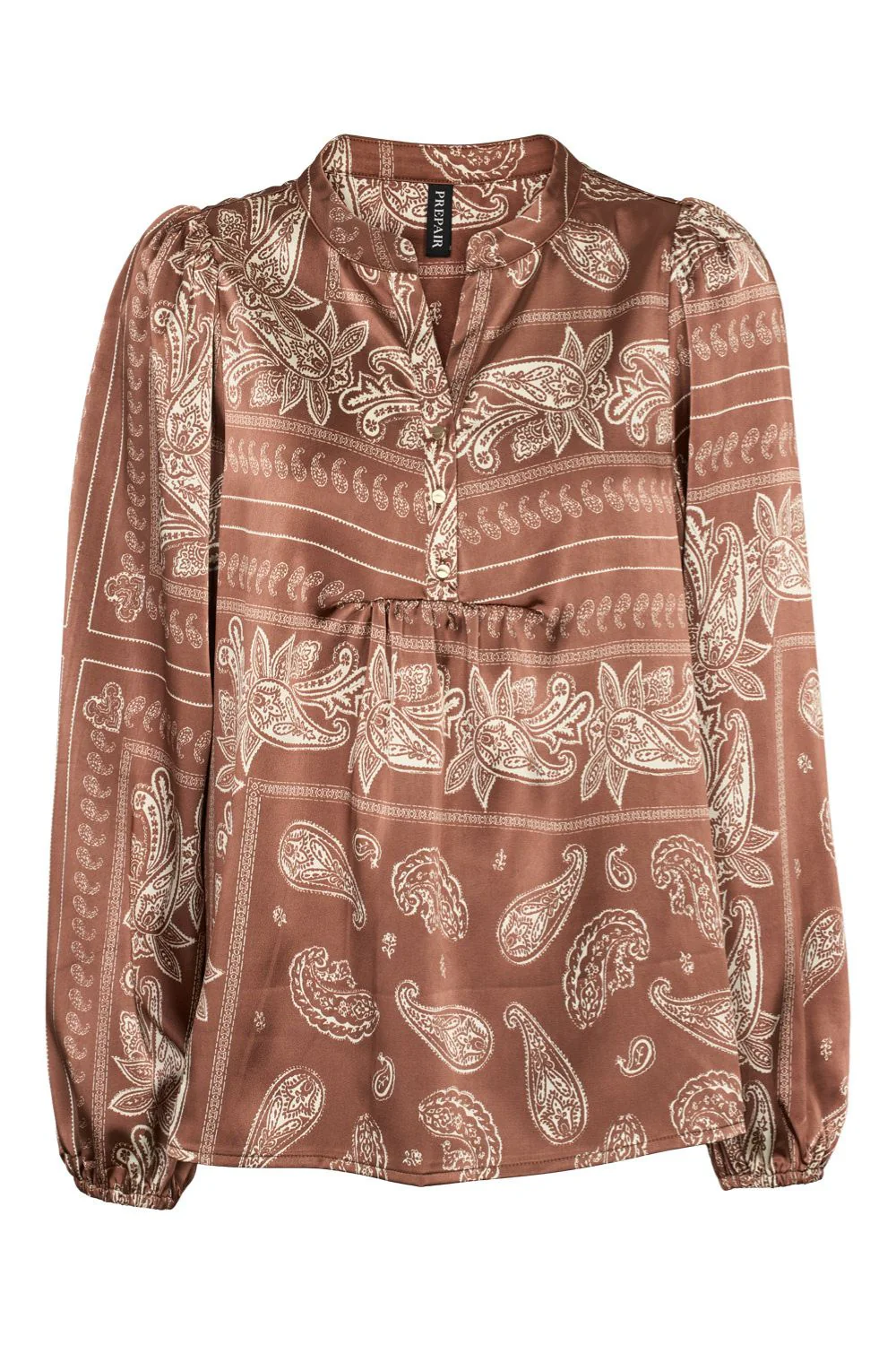Camilla Blouse 2907 | Brown | Bluse fra Prepair - Image 2