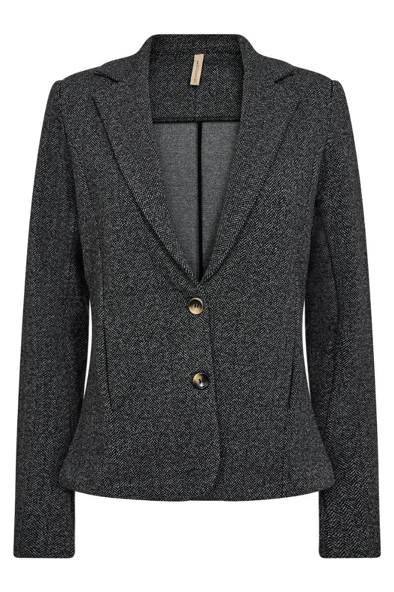 Canyon Blazer | Dark Grey Melange Combi | Blazer fra French Laundry - Image 2