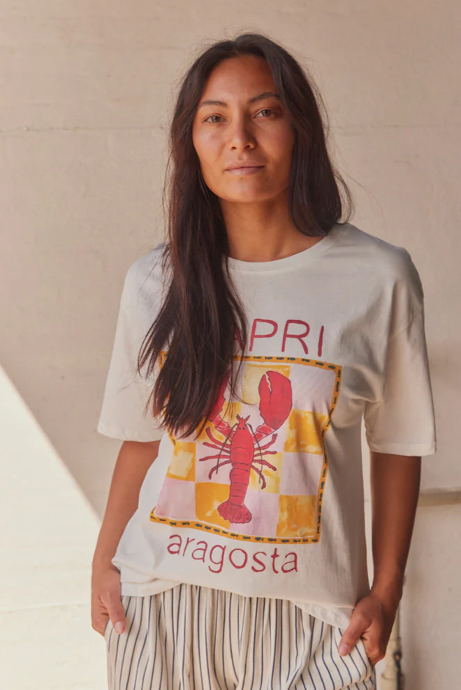 Capri Aragosta Tee | T-shirt fra Atelier C