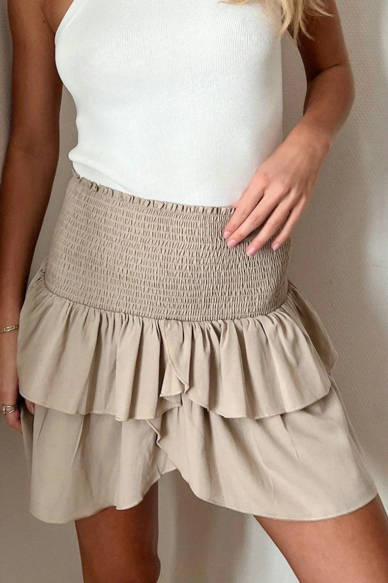 Carin R Skirt 158315 | Sand | Nederdel fra Neo Noir