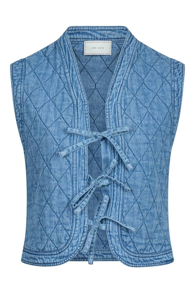 Carine Denim Vest | Blue | Vest fra Neo Noir