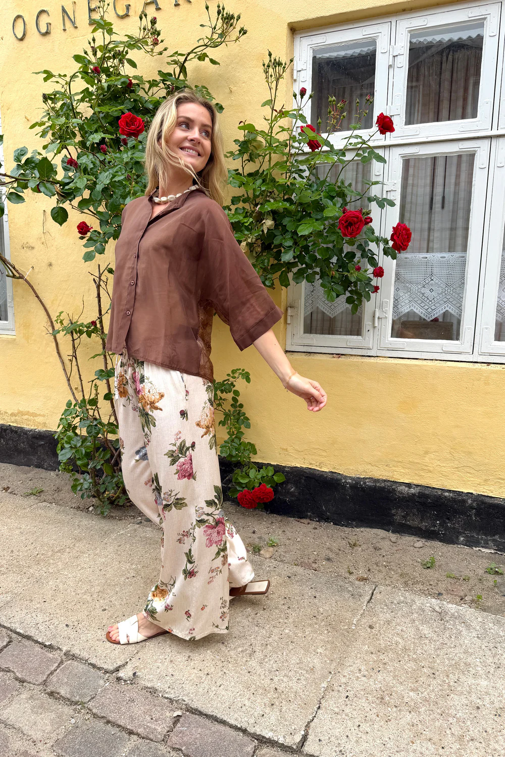 Carla Lace Shirt | Hazelnut - Image 3