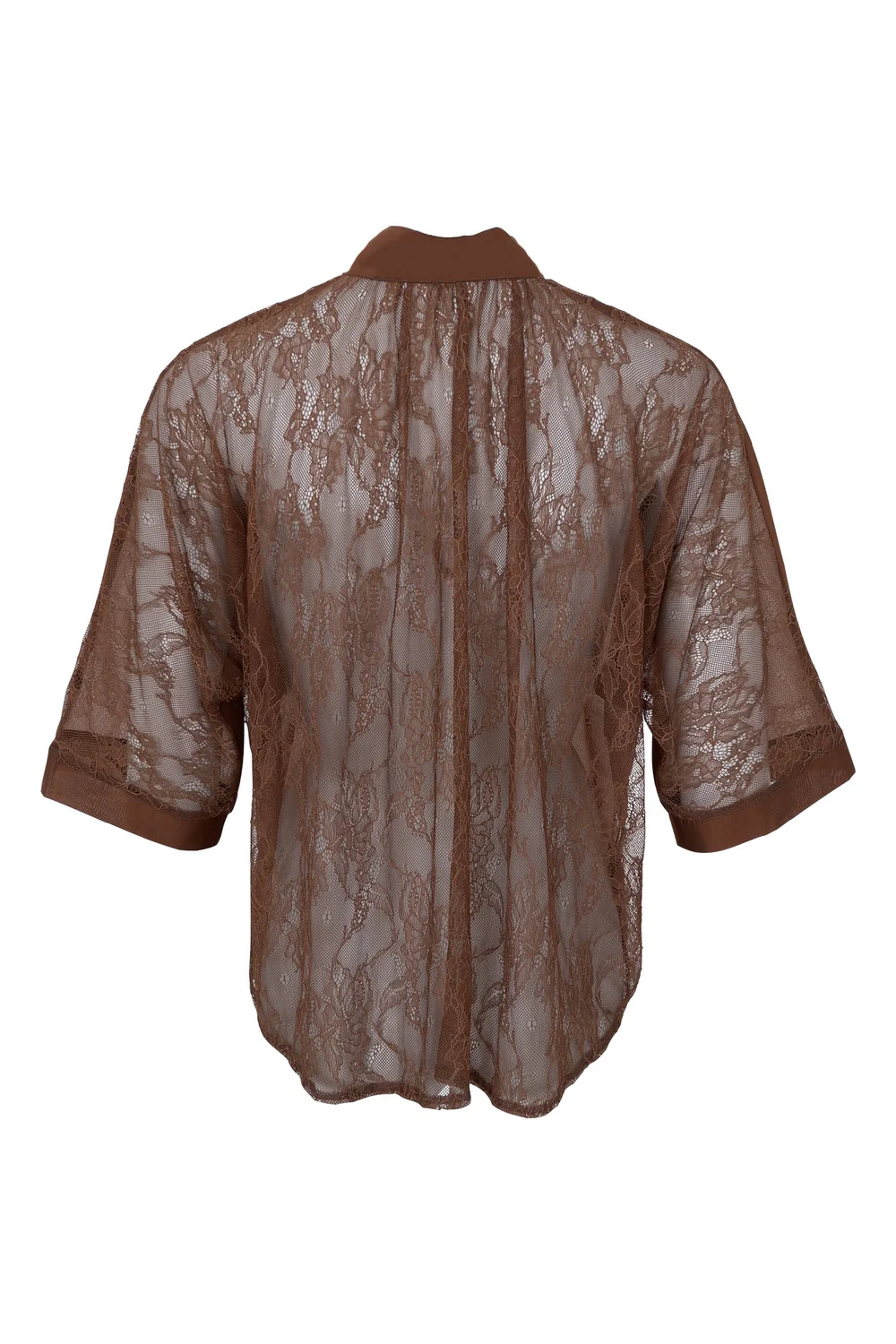 Carla Lace Shirt | Hazelnut - Image 4
