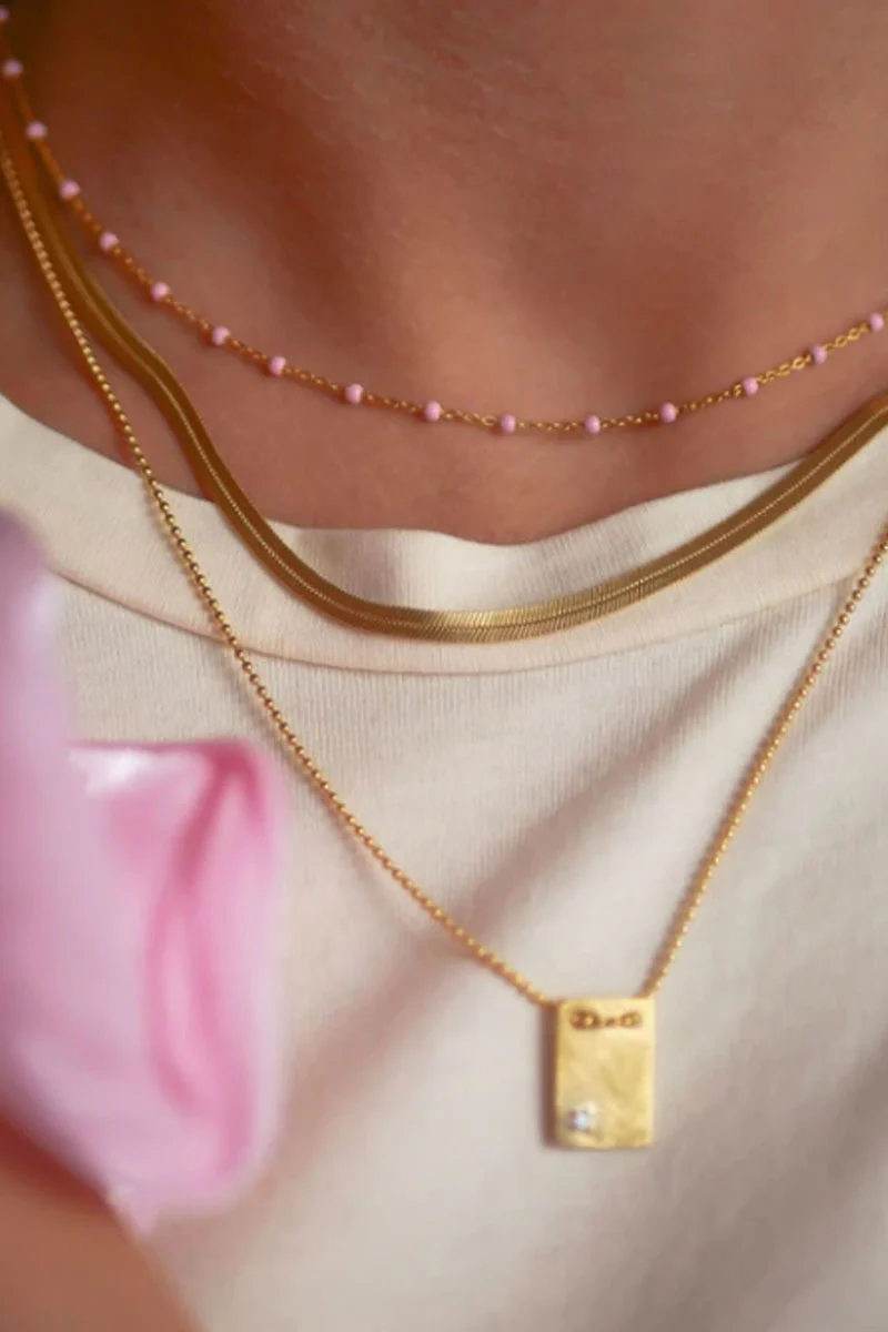 Caroline Necklace | Guld | Halskæde fra Enamel - Image 4