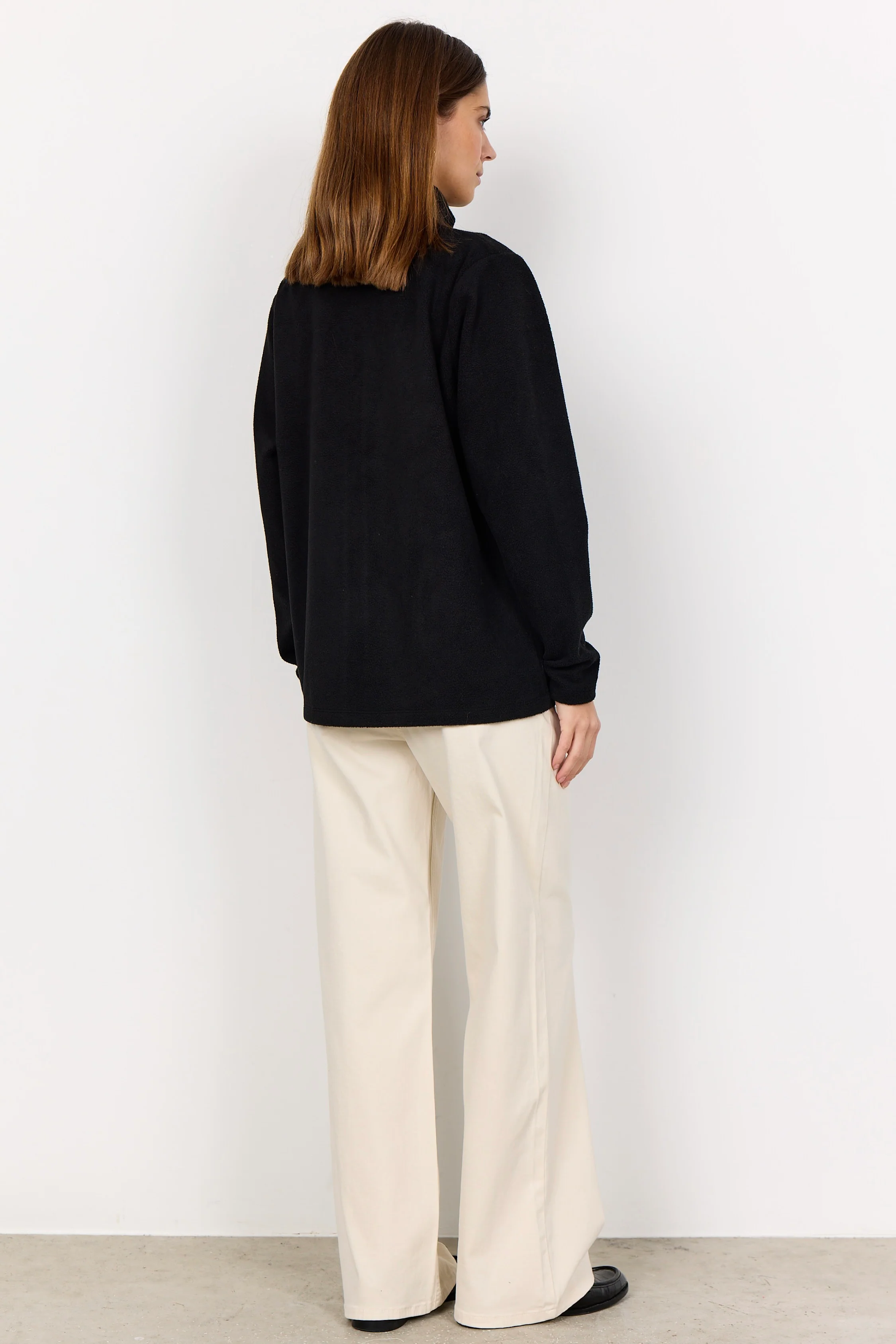 Carrow Fleece Jacket | Sort | Jakke fra French Laundry - Image 7