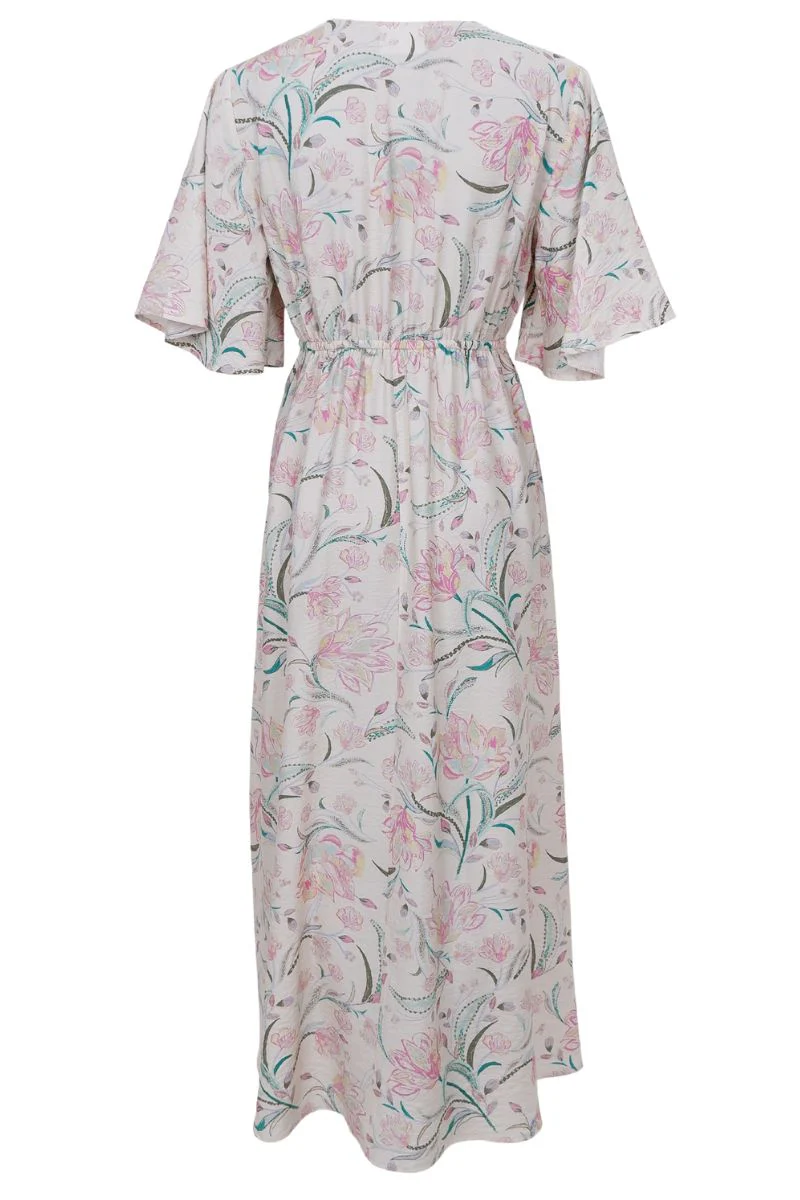 Cassandra Dress | Off White Rose | Kjole fra Black Colour - Image 4