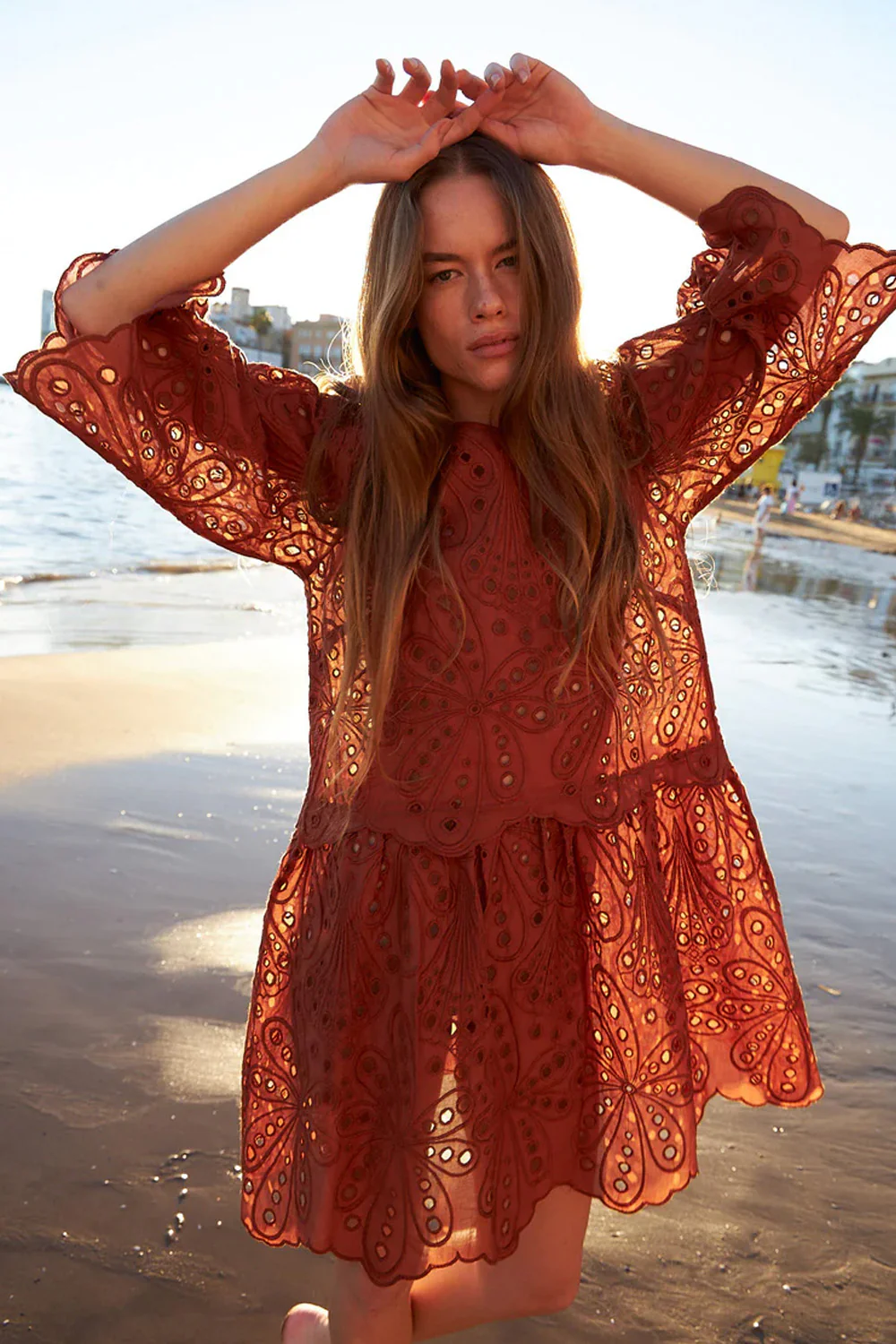 Crisp Delicate embroidered dress | Kjole fra Stella Nova - Image 2