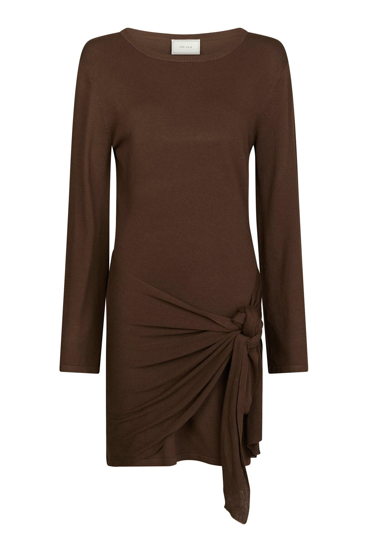 Cici Knit Dress | Brown | Kjole fra Neo Noir - Image 2