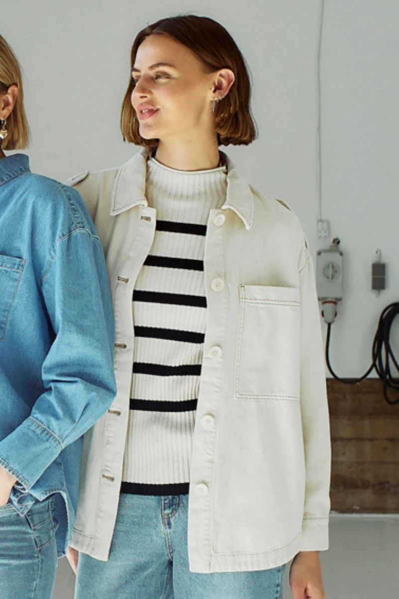 Cilia Jacket 205341 | Moonbeam | Jakke fra Freequent - Image 9