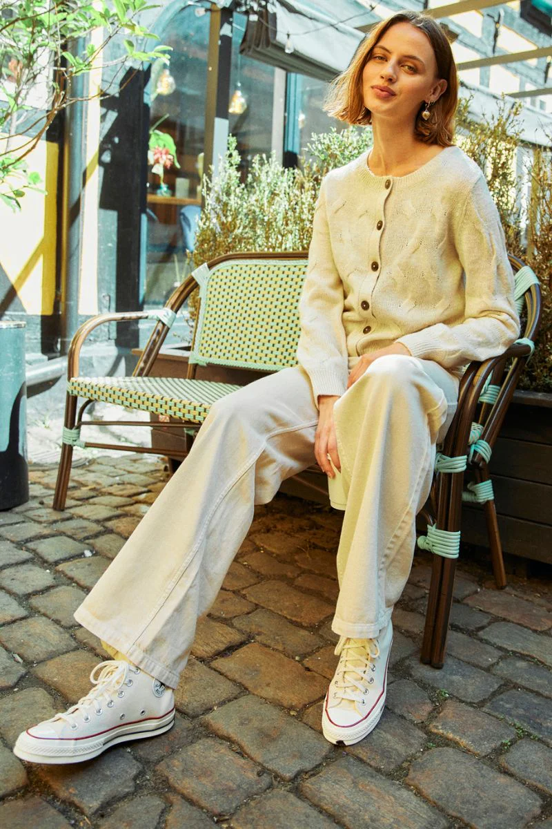 Cilla Pants | Moonbeam | Bukser fra Freequent - Image 13