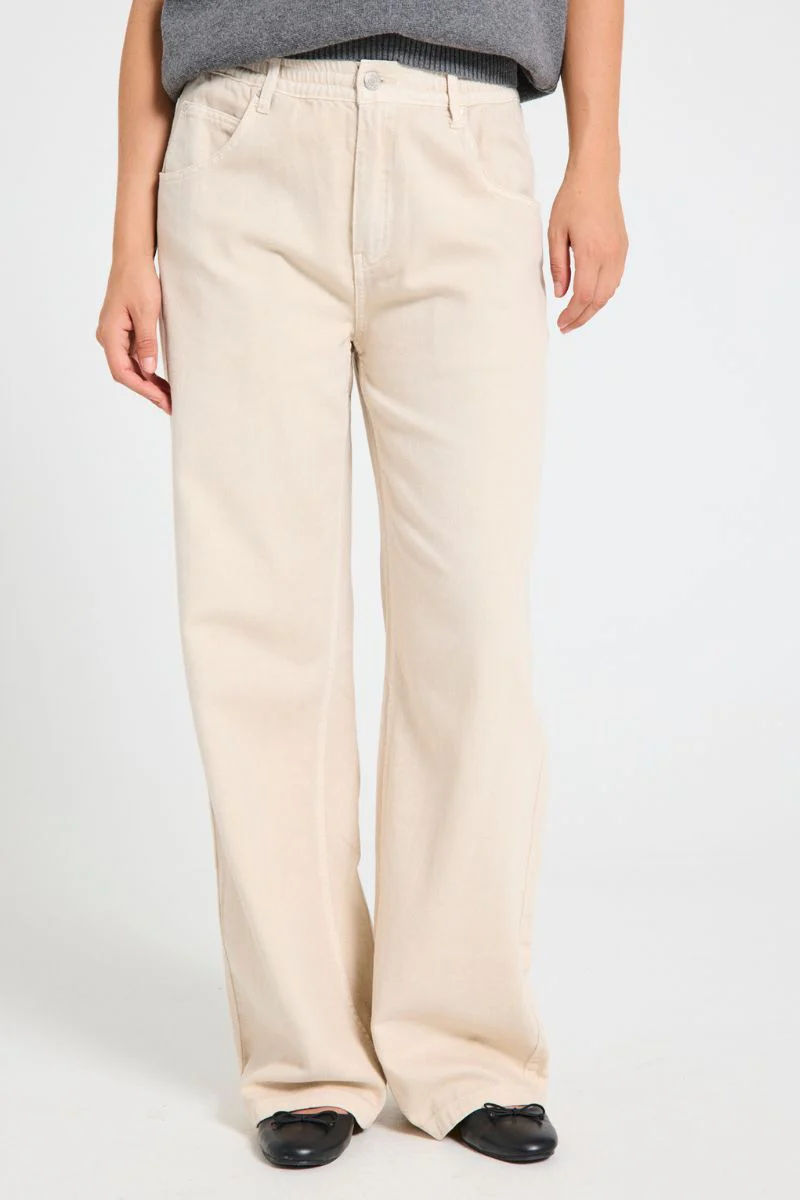Cilla Pants | Moonbeam | Bukser fra Freequent - Image 3
