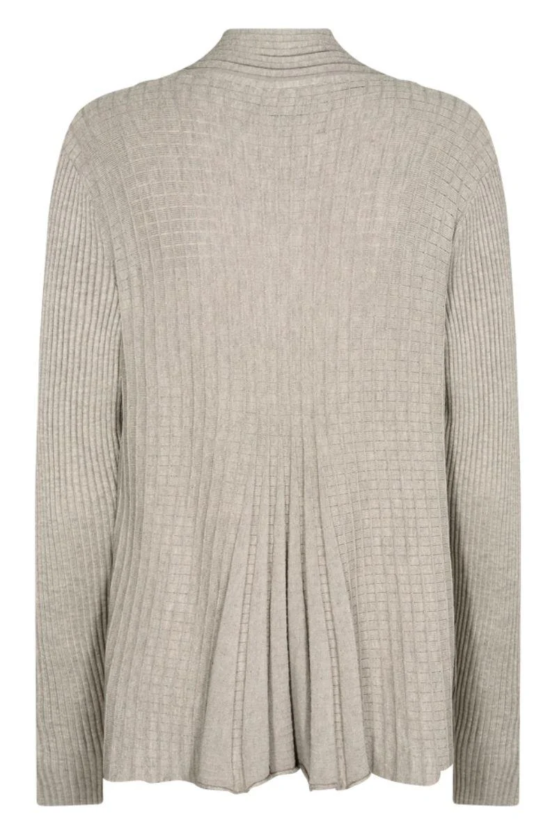 Claudisse S Car 112879 | Mushroom Melange | Cardigan fra Freequent - Image 2