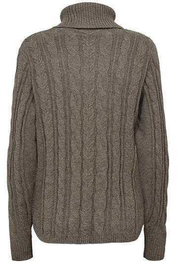 Claura Pullover 202661 | Morel Melange | Strik fra Freequent - Image 3