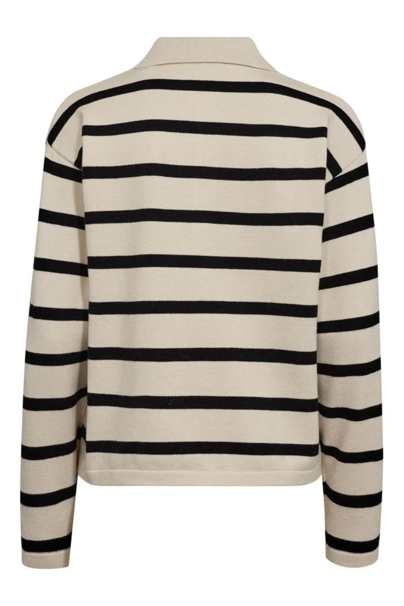 Claura Pullover 206805 | Moonbeam Melange W. Black | Strik fra Freequent - Image 2