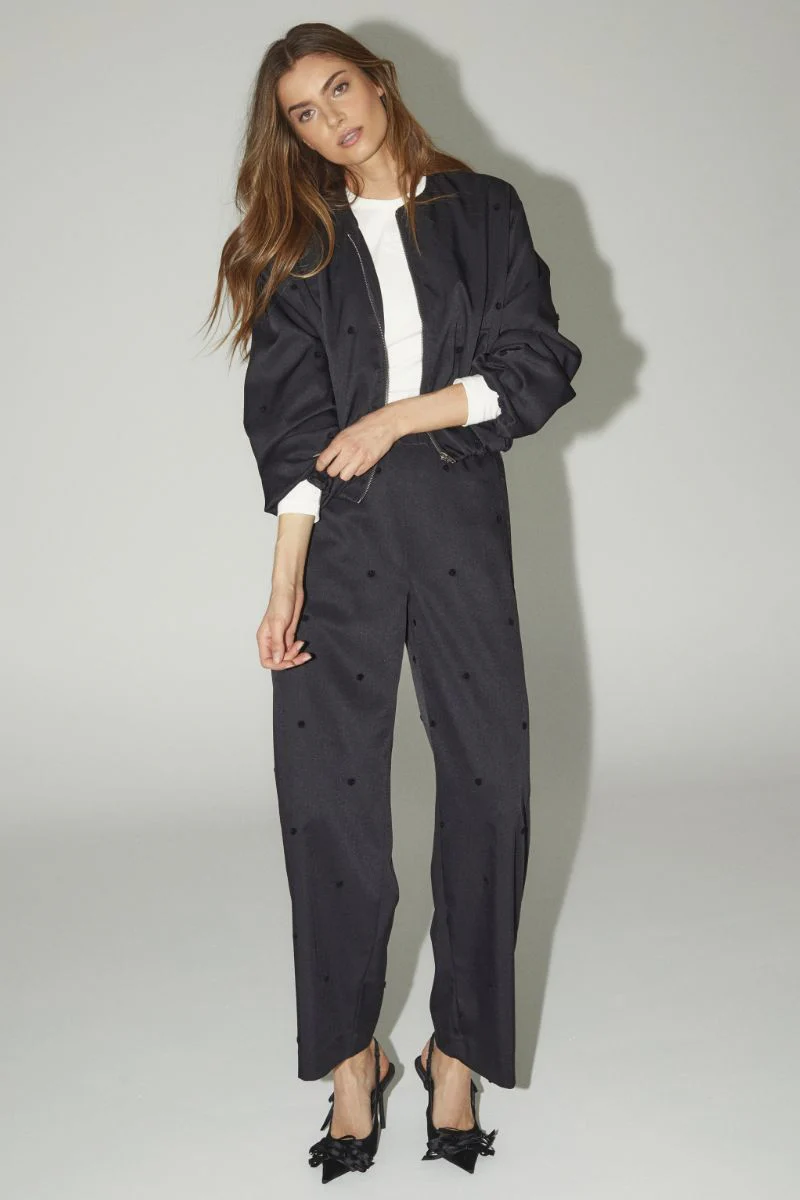 Clover Dot Balloon Jacket 30347 | Black | Jakke fra Co'couture - Image 5