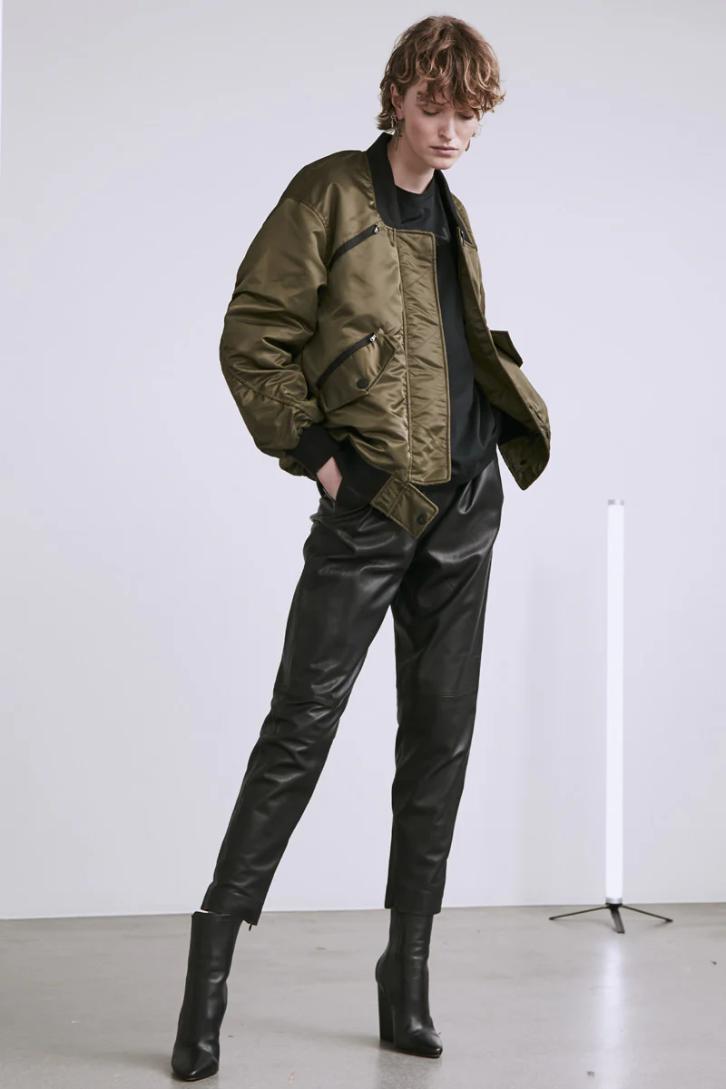 Bomber Jacket | Olive | Jakke fra Copenhagen Muse - Image 5