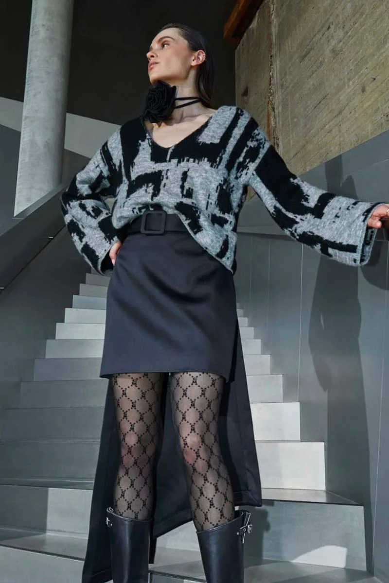 Logo Stockings | Black | Strømper fra Copenhagen Muse - Image 2