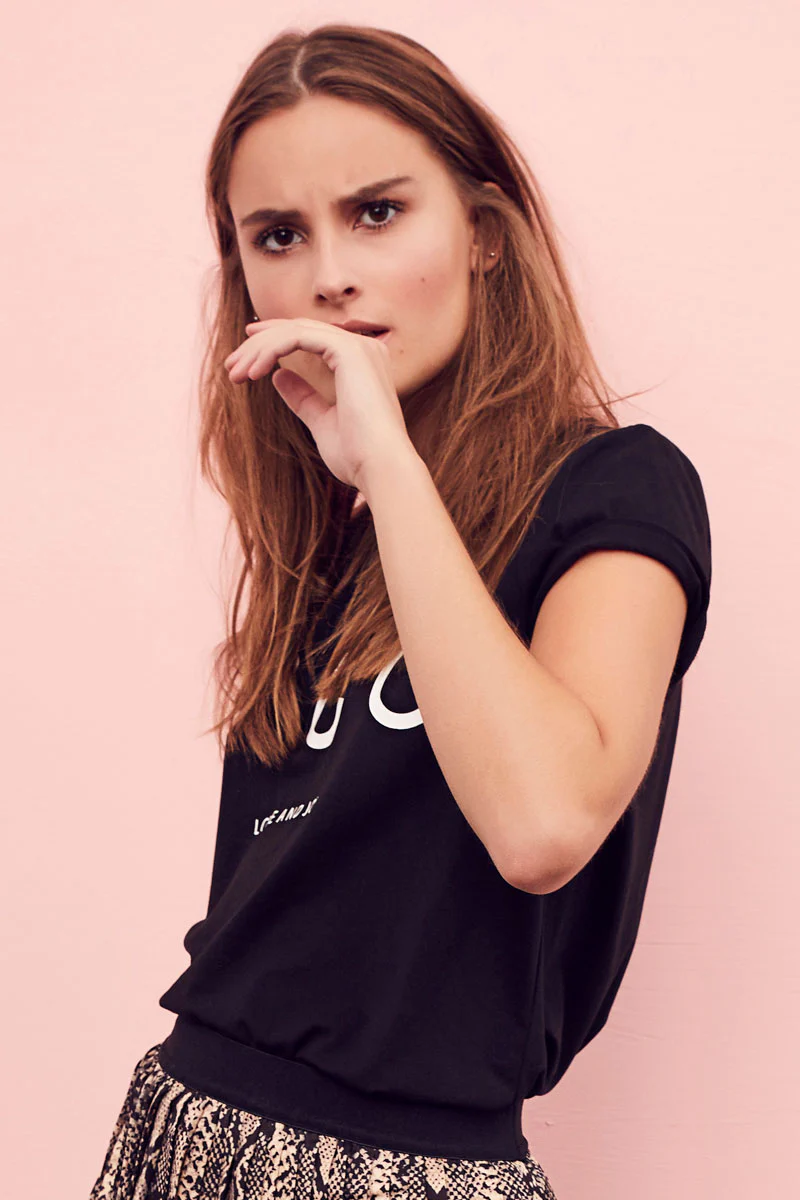 Coco Signature Tee | Sort | T-shirt fra Co'couture - Image 4