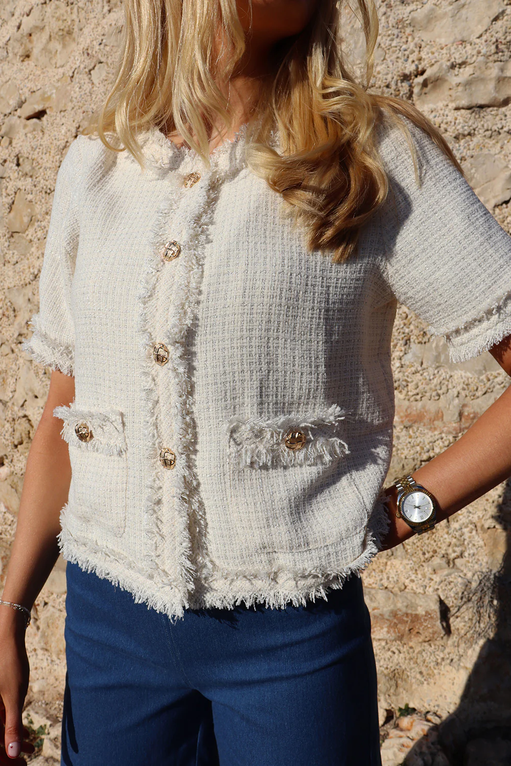 Coco Ss Jacket | Ivory | Jakke fra Liberté - Image 2