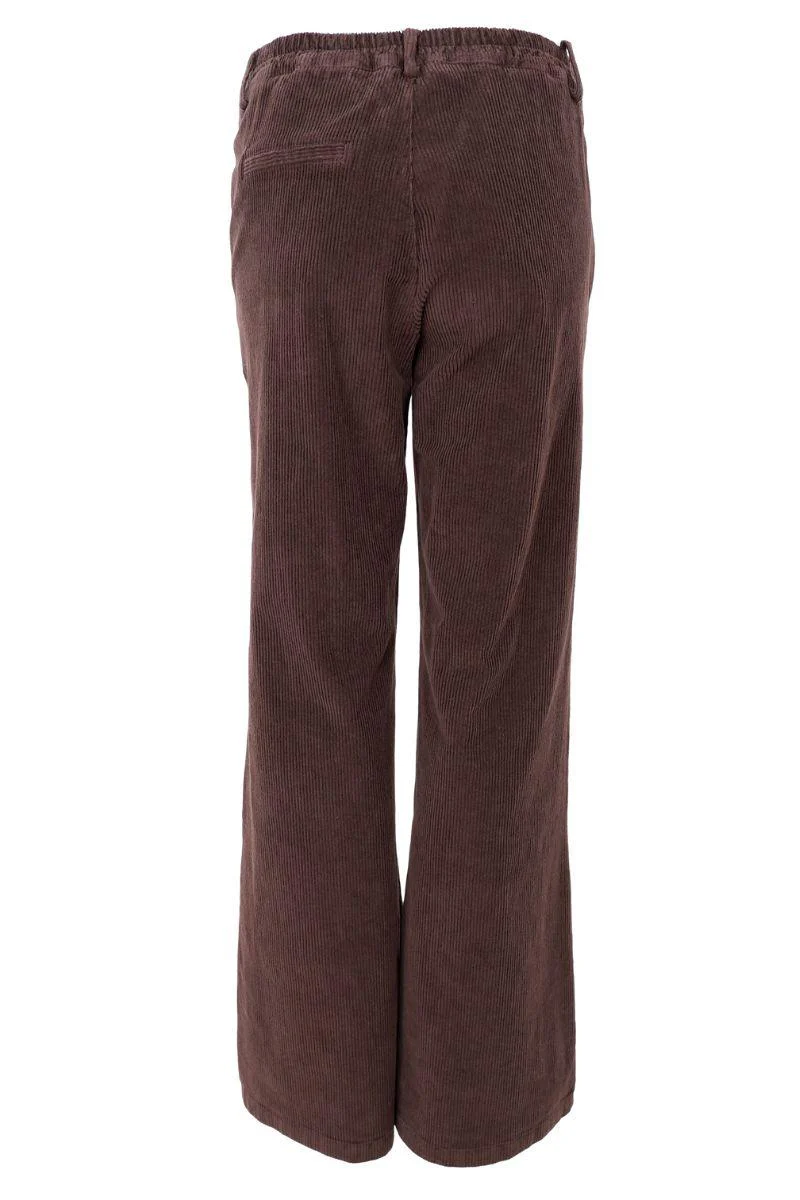 Cora Corduroy Box Pant | Coffee | Bukser fra Black Colour - Image 4