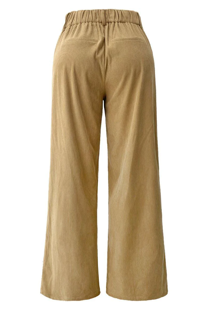 Corduroy Wide Pants | Sand | Bukser fra Liberté - Image 3